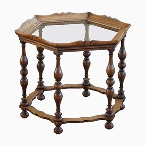 Table d'Appoint Hexagone Style Baroque, 1930s