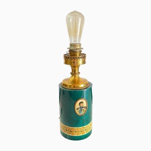 Napoleon Lampe aus Ziegenleder von Aldo Tura für Tura Milan, 1970er