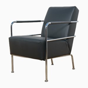 Fauteuil en Cuir par Gunilla Allard pour Lammhults, Suède, 1990s