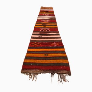 Turkish Narrow Kilim Runner Rug