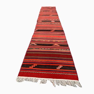 Alfombra de camino turca Kilim estrecha