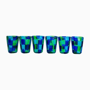 Italian Cocktail Glasses in Murano Glass by Mariana Iskra, Set of 6