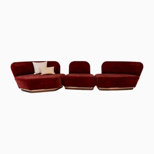 Al-Hijr Modular LT02 Sofa by Alma De Luce, Set of 3