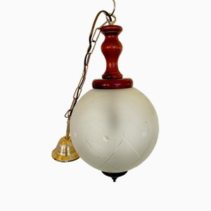 Vintage Deckenlampe aus Glas