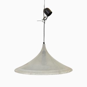 Lampe à Suspension en Verre, 1950s