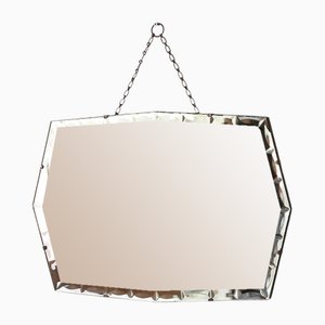 Hexagonal Beveled Mirror, 1950s