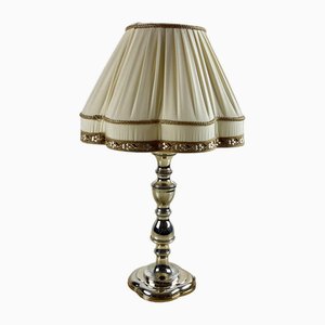 Silver Table Lamp, Italy, 1980s