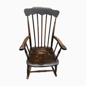Antique Rustic Sleigh Rocking Chair