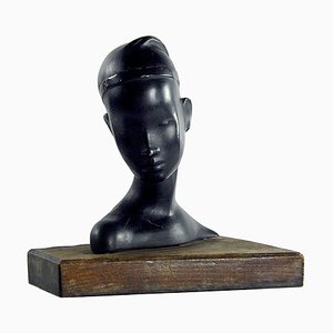 Small Art Deco Bust by Karl Hagenauer, 1930s