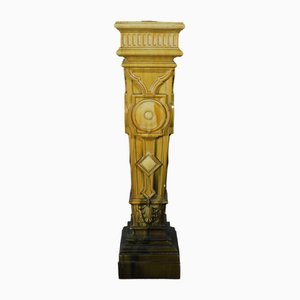 Antique Earthenware Pedestal, 1890s