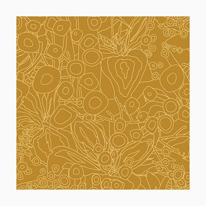 Pannello 72 Kō Geishi Hange Shouzu dorato di Ginette Caron e Masami Moriyama per Midsummer-Milano