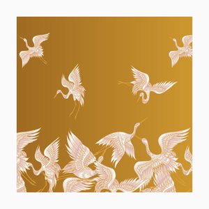 Revêtement Mural Aironi Doré en Tissu par Chiara Mennini pour Midsummer-Milano