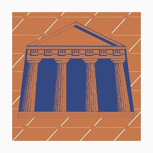 Pannello in tessuto Light Apparitions Temple 1 di Franco Raggi per Midsummer Milan