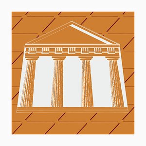 Pannello in tessuto Light Apparitions Temple 4 di Franco Raggi per Midsummer Milan