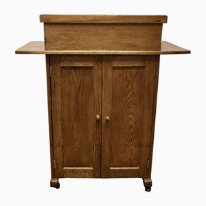 Vintage Restaurant Greeting Station in Oak, 1920s