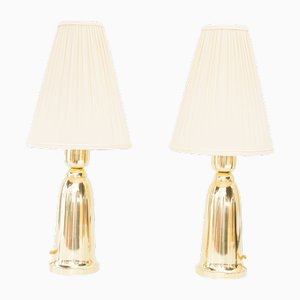 Table Lamps with Fabnric Shades, Vienna, 1960s, Set of 2