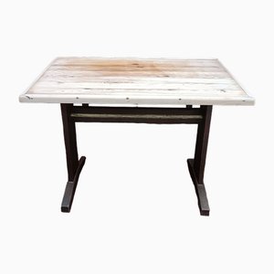 Vintage Bistrot Table in Pine, 1950s