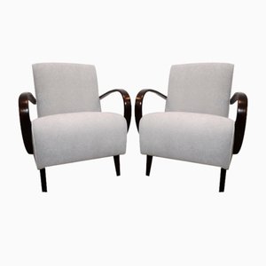 Poltrone di Jindrich Halabala, anni '40, set di 2