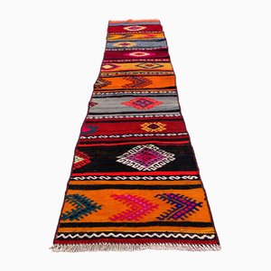 Alfombra de camino turca Kilim estrecha