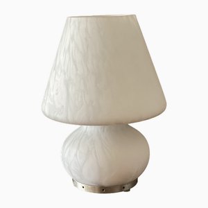 Lampe Mushroom Opalino en Verre de Murano, Venise, Italie, 1970s