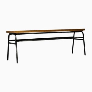 Industrial Bench in Metal & Spruce