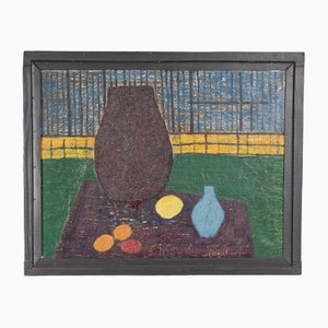 Franz Mörscher, Stillleben, 1953, Öl auf Leinwand