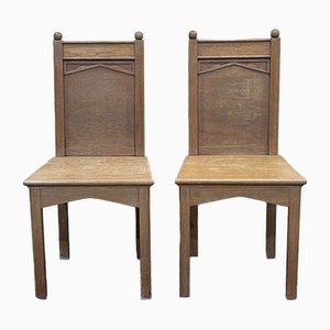 Set of English Dining Chairs, 1950s