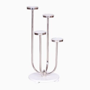 Bauhaus Flower Stand in Chrome-Plated Steel from Vichr a Spol, Czechia, 1930s