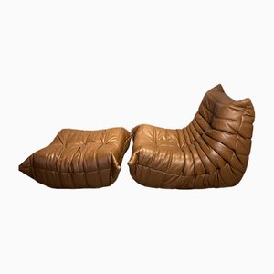Togo Sofa and Ottoman by Michel Ducaroy for Ligne Roset, Set of 2