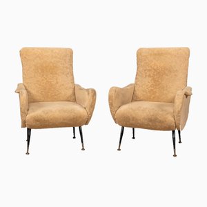 Italian Armchairs in the style of Marco Zanuso, 1960s, Set of 2