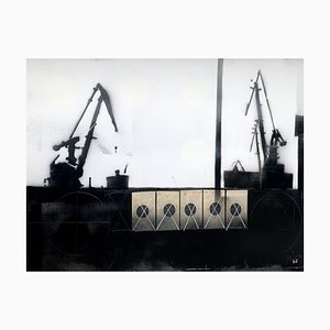 Lukasz Fruczek, Cranes III, 2020, Acryl auf Karton