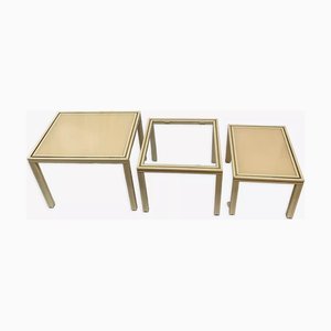 Tables Gigognes par Pierre Vandel, 1970s, Set de 3