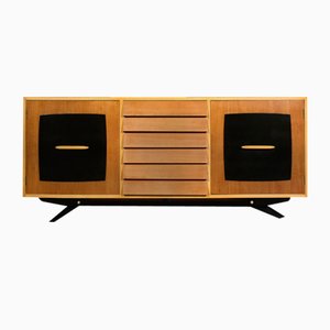 Credenza Mid-Century moderna in teak e faggio di Gillis Lundgren per Ikea, Svezia, 1955