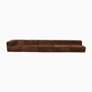 Trio Modular Sofa in Brown Teddy by Team Form Ag for Cor, 1970s, Set of 5
