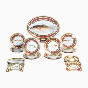 Service of Fish Dishes by R. Ginori, Set of 30