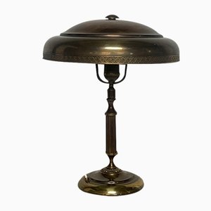 Lámpara de mesa de latón, años 40