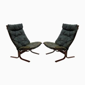 Scandinavian Lounge Chairs, 1970s, Set of 2