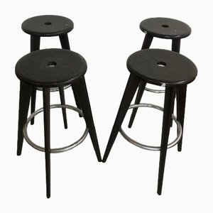 Stools by Jean Prouvé for Vitra, 2002, Set of 4