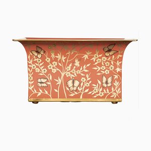Rectangular Vase in Decorated Metal by The Enchanted Home