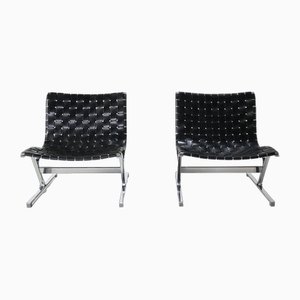 Italian Lounge Chairs by Ross Littell Luar for ICF De Padova, 1960s, Set of 2