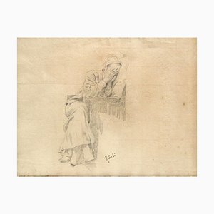 Raffaello Sorbi, 1800er, Bleistift auf Papier