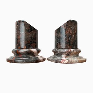 Postmodern Marble Bookends, 1980s, Set of 2