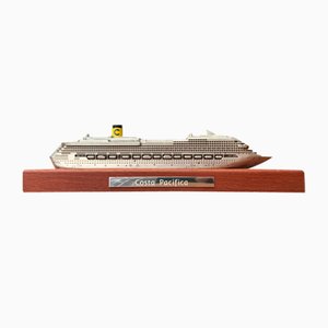 Modelo de crucero Costa Pacifica italiano vintage en metal