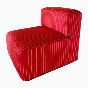Red Lounge Chairs, 1980s, Set of 2