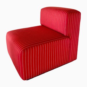 Set of Red Lounge Chairs, 1980s