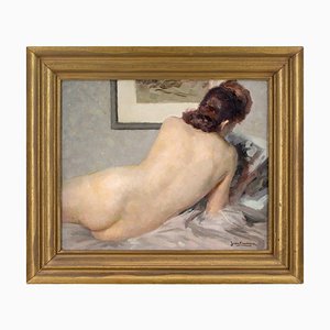 Jean Becmeur, Desnudo, años 20, óleo sobre lienzo