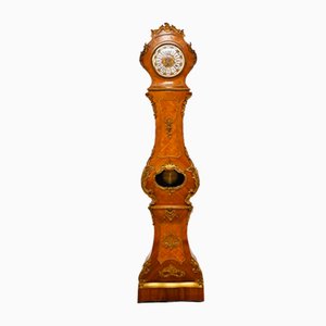 Reloj de pie francés con incrustación de Kingwood, años 30