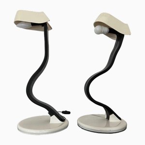 Snoky Table Lamps by Bruno Gecchelin for Guzzini, 1970s, Set of 2
