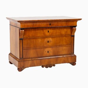 Biedermeier Chest of Drawers with Cherry Veneer, 1830s