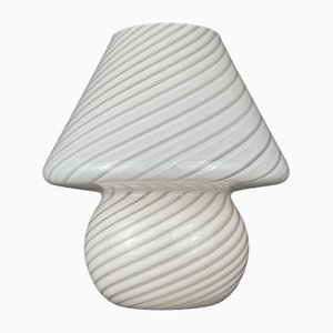 Vintage Italian Swirl Murano Table Lamp, 1970s